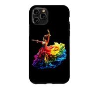 Danseuse de Flamenco Robe Colorée Arc-en-Ciel Flamenco Coque pour iPhone 11 Pro