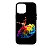 Danseuse de Flamenco Robe Colorée Arc-en-Ciel Flamenco Coque pour iPhone 12 Pro Max