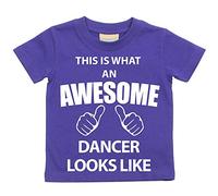 danseuse de This is what AN Awesome Looks Like Violet T-shirt bébé tout-petit enfants Disponible en tailles 0-6 mois à 14-15 ans violet violet 3-4 ans