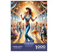 Danseuse, Foule, scène, lumière 1000 Pièces Coffret Puzzle Esprit Festif et Vivant Puzzle Classique Carton Recyclé - Défi Éducatif, Jeu À La Maison, Super Idée Cadeau pour Les Fans 38x26cm/1000pcs