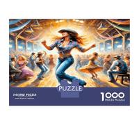 Danseuse, Foule, scène, lumière 1000 Pièces Puzzle Esprit Festif et Vivant Coffret Puzzle Carton Premium - Anti-Stress Et Déco Murale, Cadeau Femmes Hommes, Stimule Le Cerveau 38x26cm/1000pcs