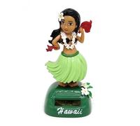 Danseuse Hawaienne Voiture Qui Bouge, Figurine Solaire Dansante, Bobble de tableau de bord, Fille de danse solaires d’Hawaï, Figurine Voiture Décoration De Voitures Solaire