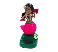 Danseuse Hawaienne Voiture Qui Bouge, Hawaienne de Danseuse Figurine, Solaires Figurine Voiture, Hawaienne Dancing Girl Bureau Voiture Décoration Intérieure, Ornement de Tableau de Bord de Voiture
