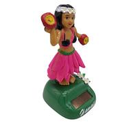 Danseuse Hawaienne Voiture Solaire, Décor De Tableau De Bord Drôle | Figurine Oscillante Hawaii Girl Car Decor, Poupée Miniature