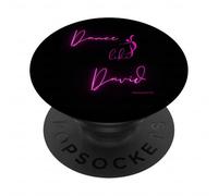 Dansez comme David Worship Faith Dancer Écriture Amoureux de la Danse PopSockets PopGrip Adhésif