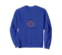Dansez comme si Personne ne regardait Une Silhouette Joyeuse Sweatshirt, Unisexe pour Adultes, Bleu Royal, XL