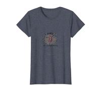 Dansez comme si Personne ne regardait Une Silhouette Joyeuse T-Shirt, Femme, Bleu Chiné, L
