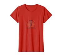 Dansez comme si Personne ne regardait Une Silhouette Joyeuse T-Shirt, Femme, Rouge, XS