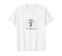Dansez comme si Personne ne regardait Une Silhouette Joyeuse T-Shirt, Homme, Blanc, XXL