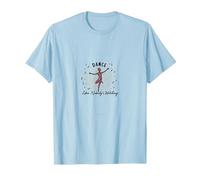 Dansez comme si Personne ne regardait Une Silhouette Joyeuse T-Shirt, Homme, Bleu Céleste, L