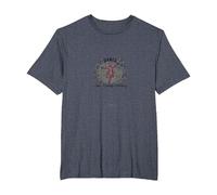 Dansez comme si Personne ne regardait Une Silhouette Joyeuse T-Shirt, Homme Grandes Tailles, Bleu Chiné, 4X Tall