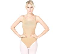 DANSHOW Justaucorps de ballet camisole pour filles Justaucorps de gymnastique de danse pour femmes Sous-vêtement nu(XJ8A15)