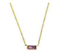 Dansk Copenhagen - Amethyst Birthstone Necklace - Femme - Accessoires - Jaune - Taille: ONE Size