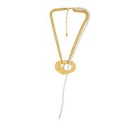 Dansk Copenhagen - Collier Déclaration Perles Mix - Femme - Accessoires - Jaune - Taille: ONE Size