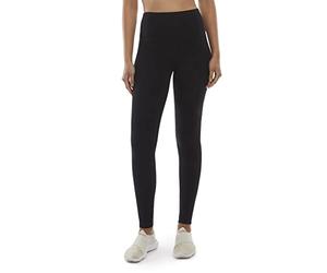 Danskin Legging Long pour Femme, Sel Noir., L