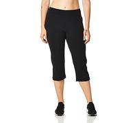 Danskin Pantacourt décontracté Basique pour Femme, Noir, XL