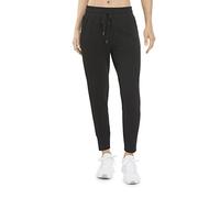 Danskin Soft Touch Jogger Pant Pantalon de survêtement, Sel Noir, M Femme