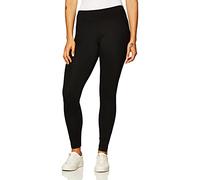 Danskin Signature Wide Waist Yoga Ankle Leggings, Noir Riche, L Femme
