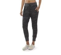 Danskin Women's Printed Soft Touch Jogger, Black Camo, Medium