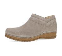 Dansko Muriel Bottines matelassées en daim pour femme - Bottes confortables à enfiler avec semelle intermédiaire en liège rembourrée et semelle extérieure en caoutchouc légère, taupe, 9.5-10