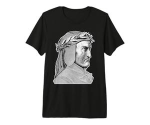 Dante Alighieri Portrait Gustave Dore Divine Comédie T-Shirt Haut de Gamme