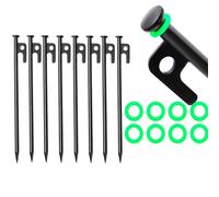 Dantolo 8 Pièces Piquets De Tente Robustes,Piquet de Camping, Sardine pour Tente,20 cm piquets de Fixation Camping pour Camping, Auvents de Camping, Jardin