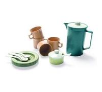 Dantoy Set café bio 17 pièces – Jouet dinette éducatif pour enfants – Vert
