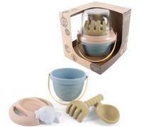 Dantoy Bio Ensemble De Bac À Sable Seau Tamis Pelle Râteau Jouet Boîte Cadeau