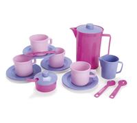 Dantoy Coffee Set For 4, Role Play Tea Party with 17 Pieces Pretend Play Toys fo