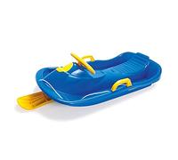 Dantoy - Luge de Direction pour Enfants à partir de 3 Ans - Luges Traîneaux - avec Volant et Freins et Corde avec poignée - Luge pour Enfants pour Les Sports d'hiver - Fabriqué au Danemark