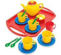 Dantoy - Service à thé - Tea Party pour les enfants - 18 pièces - Service de Table - Pour Les Enfants à partir de 2 Ans - Jouets - Jeu de rôle - Accessoires cuisine enfant - Fabriqué au Danemark