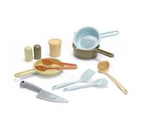 Dantoy Set de cuisine Bio (5601) Jouet éducatif en bioplastique, 11 pièces, Doré pour enfants