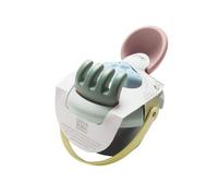 Dantoy - Set Seau de Plage avec Accessoires Green Bean, Multicolore (XHP2625)