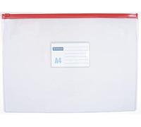 Danube 1798001pl-00 Fermeture Éclair Sac/Poche Zippée, PVC, A4, transparent