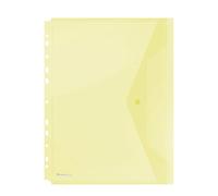 Danube 8540001pl-11 Porte-documents/Chemise avec bouton pression, PP, A4, 200μm avec marge, jaune