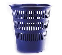 Danube D307-10 Corbeille à papier ajourée 12L, bleu