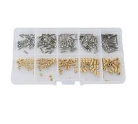 Danveey Zixinz-Vis cylindriques Kit de 200 écrous moletés en Acier Inoxydable 304, Filetage thermofusible, écrous en cuivre Résistance à la Corrosion(M2A (200pcs 1Set))
