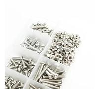 Danveey Zixinz-Vis cylindriques Vis M1 M2 M3 en Acier Inoxydable for Lunettes, Montres, Machines de Jeu, tête Ronde cruciforme, Mini Carte mère, écrous, boulons Résistance à la Corrosion(M3 Nut Bolt)