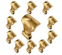 DANWIWEE Lot de 10 couteaux à batteur en forme de T en acier 40CR 91 × 80 | Trou de 12,7 mm, longueur du trou de 43,5 mm, surface galvanisée, pour herbe, arbustes et branches