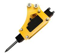 DANWIWEE Marteau hydraulique pour mini pelleteuse, marteau de démolition compact pour béton, roche, gel, sol, outil à percussion à montage rapide, adapté pour pelleteuses de 0,8 à 1,5 tonnes