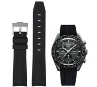 Danxancy Bracelets pour Montre Omega x Swatch MoonSwatch,Courbe Sans Soudure,Bracelet de Rechange Silicone Caoutchouc 20mm Bracelets de Remplacement pour Homme Femme