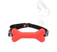 danxceh Bâillon SM Bouche Extrême Adulte avec Os de Chien en Silicone Ouverte Fétiche Esclave Bondage Sexe Boule Contraintes Jeu Rôle BDSM Jouet Sexuel pour Couples