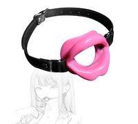danxceh Gag Bouche Silicone Lèvres Écarteur avec Ouverture de la Jeu Sexuel Fétiche SM Ball Bondage Anneau Réglable Forcée Ouverte Flirtant Jouet pour Couples