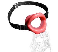 danxceh Gag Bouche Silicone Lèvres Écarteur avec Ouverture de la Jeu Sexuel Fétiche SM Ball Bondage Anneau Réglable Forcée Ouverte Flirtant Jouet pour Couples