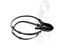 danxceh SM Bouche Bâillon avec Entonnoir Pisse Urinoir Bite Plug Esclave Sexuel Toilette Ouverte Capuche Masque Jeu de Rôle Jouet Érotique pour Couples