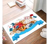 danxceh Tapis de Bain Absorbant Antidérapant Tapis Salle de Bain Lavable en Machine Tapis de Douche en Microfibre Douce, au Pays des Merveilles, Conception Folle,40x60cm