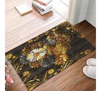 danxceh Tapis de Bain Absorbant Antidérapant Tapis Salle de Bain Lavable en Machine Tapis de Douche en Microfibre Douce,Magnifique Fond avec Coeur dans Le Style Steampunk. Illustration vect,40x60cm