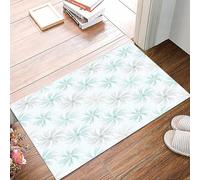 danxceh Tapis de Bain Absorbant Antidérapant Tapis Salle de Bain Lavable en Machine Tapis de Douche en Microfibre Douce,Motif Abstrait sans Couture de Fleurs,40x60cm
