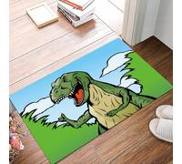danxceh Tapis de Bain Absorbant Antidérapant Tapis Salle de Bain Lavable en Machine Tapis de Douche en Microfibre Douce,Dinosaure Qui lève Le Pouce. Il Peut Tenir n'importe Quoi et il est s,40x60cm