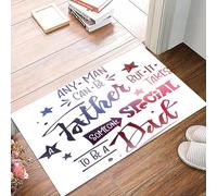 danxceh Tapis de Bain Absorbant Antidérapant Tapis Salle de Bain Lavable en Machine Tapis de Douche en Microfibre Douce,n'importe Quel Homme Peut être père, mais il Faut Quelqu'un de spécia,40x60cm